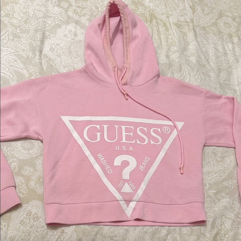 Guess Pink Graphic Hoodie